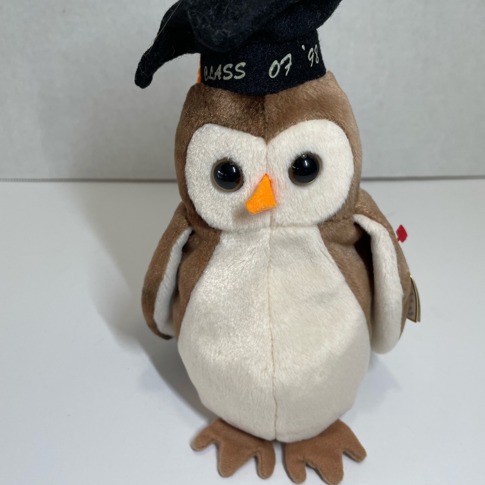 TY 1998 “Wise” the Owl Beanie Baby